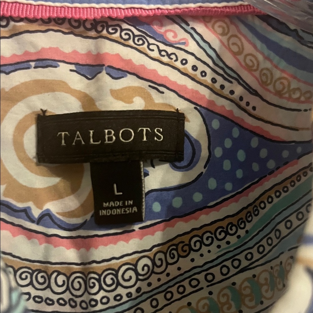 Talbots Multicolor Paisley Blouse - Picture 3 of 11